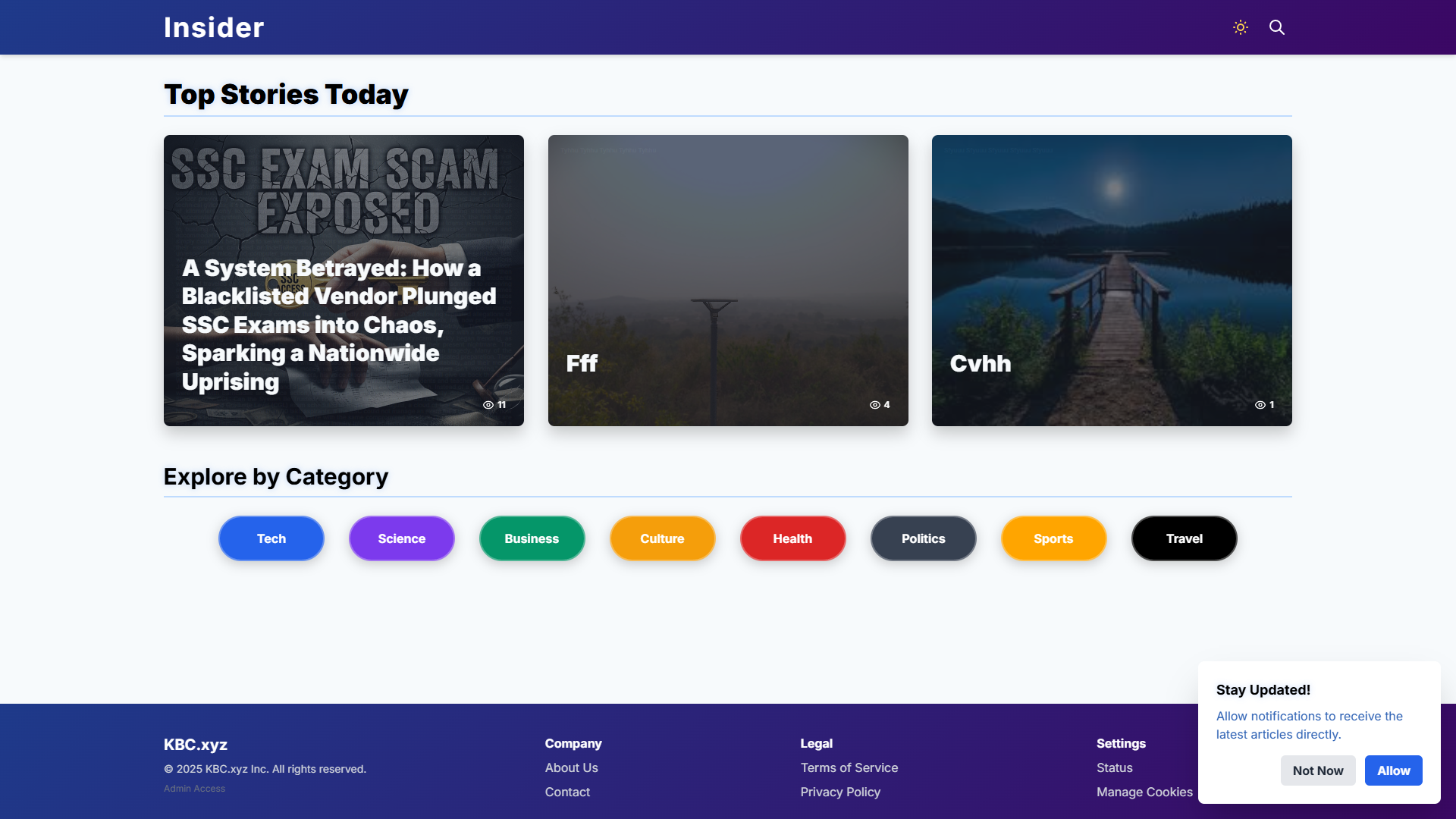 Screenshot of Project 1